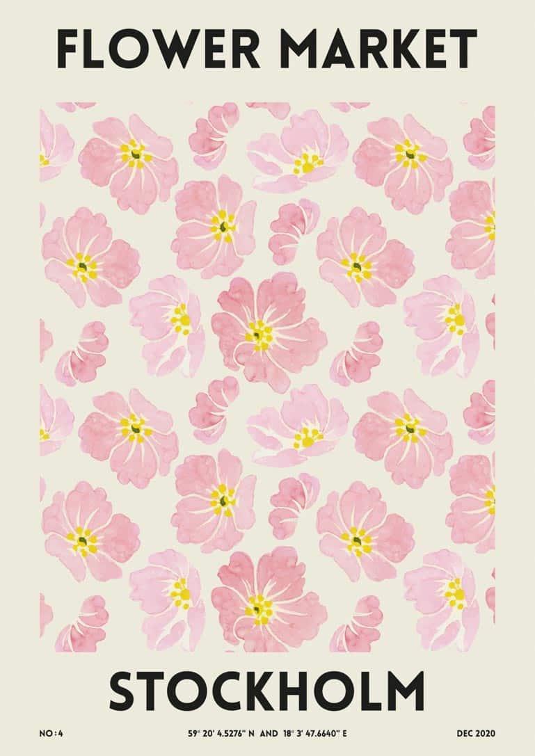 Blomstermarked - Plakat fra Stockholm