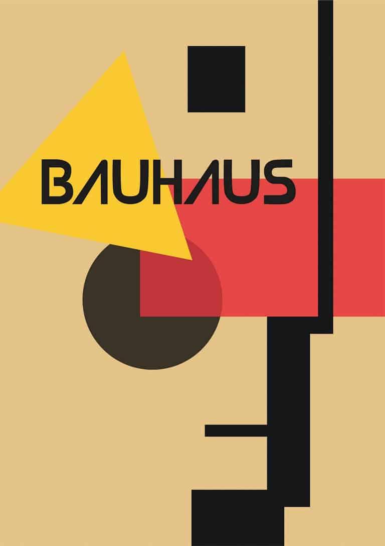Bauhaus Retro Plakat Kunstværk