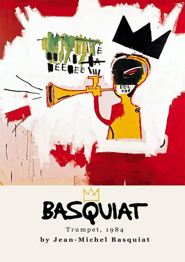 Trumpet - Jean Michel Basquiat Kunstværk