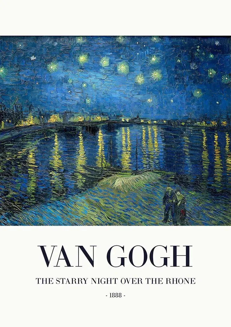 Stjernespejl i Rhone - Van Gogh