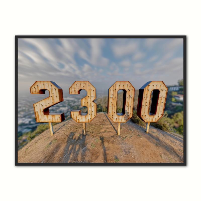 Postnummerplakat med 2300 numre A4 21 x 29,7 cm