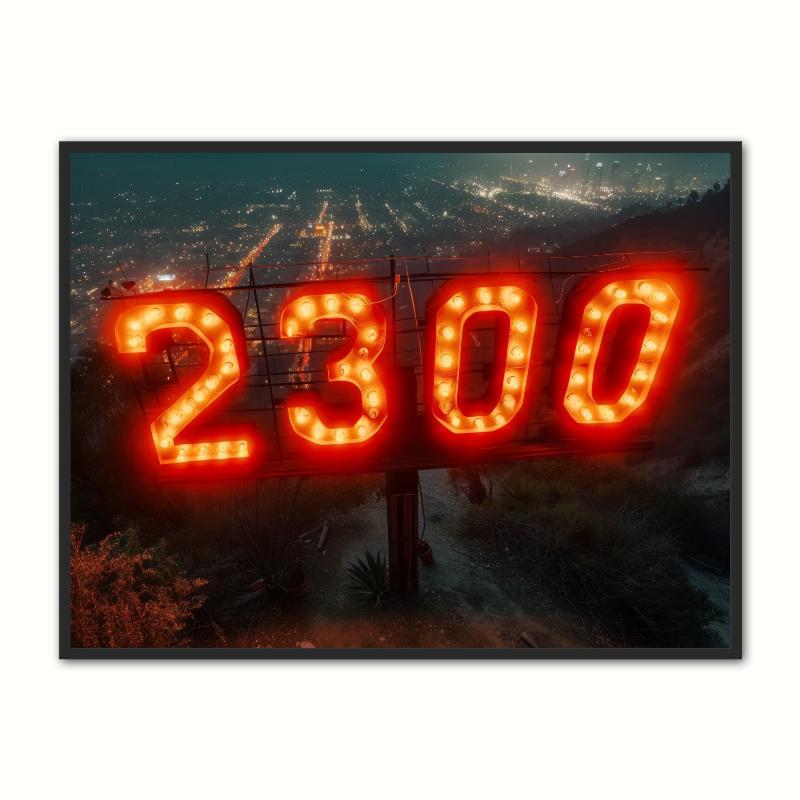 Posters med 2300 postnumre - A4 størrelse