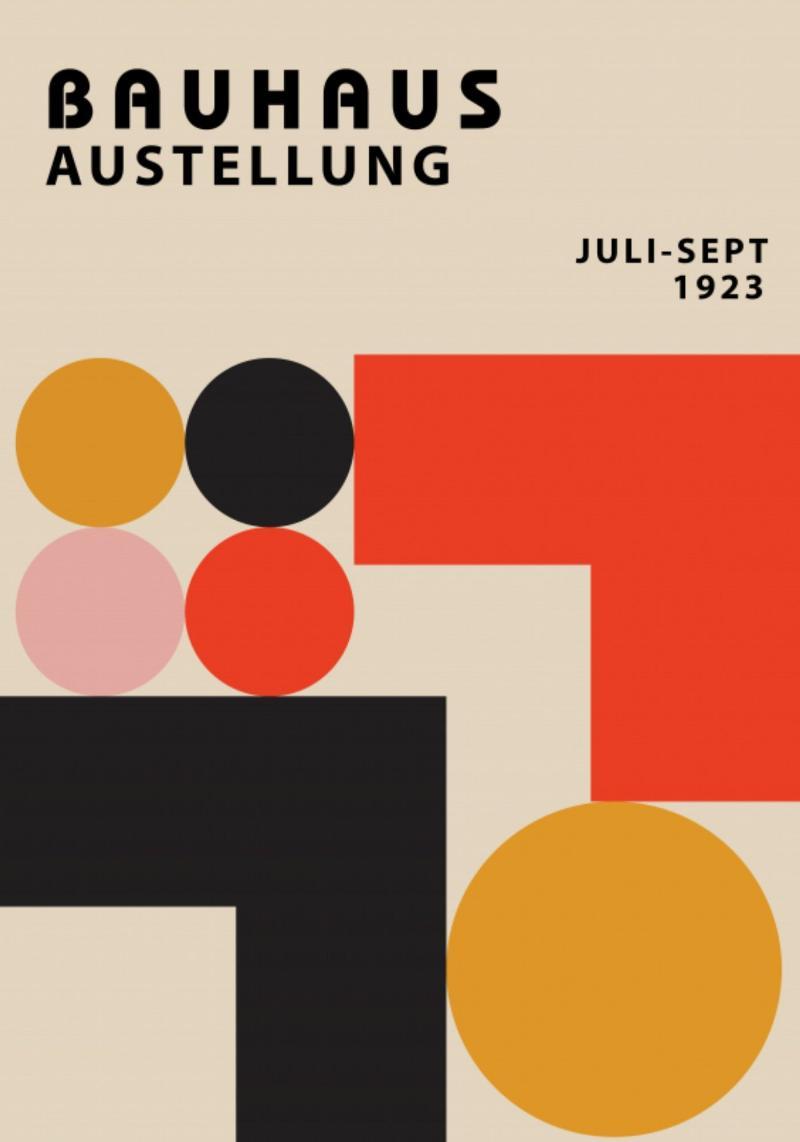 Bauhaus nr. 1 21x30 cm (A4) Plakat
