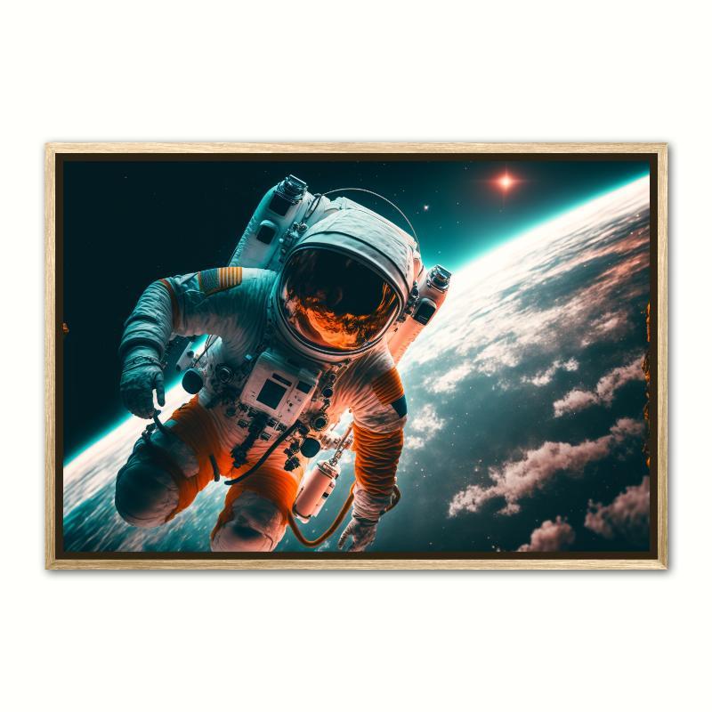 Plakat: Rumvandring Nr. 1 - Interstellar Orange A4