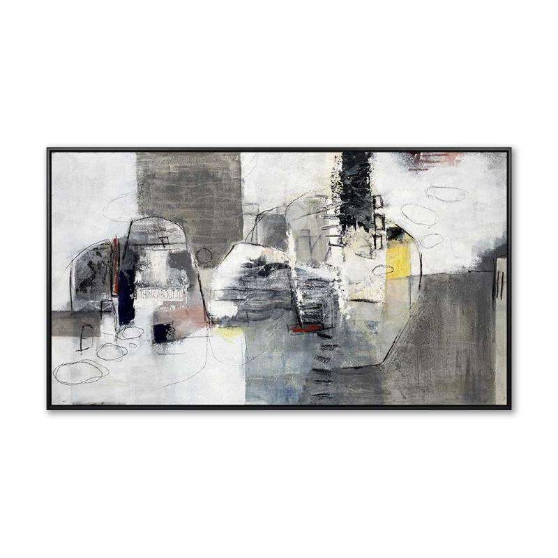 Maleri - Dreamy Elements - 100x180 cm - Sort Ramme