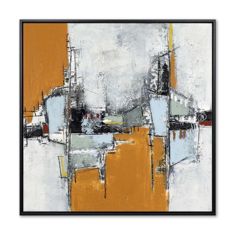 Maleri - Studio Holte - Efterårets Elementer I - 80x80 cm