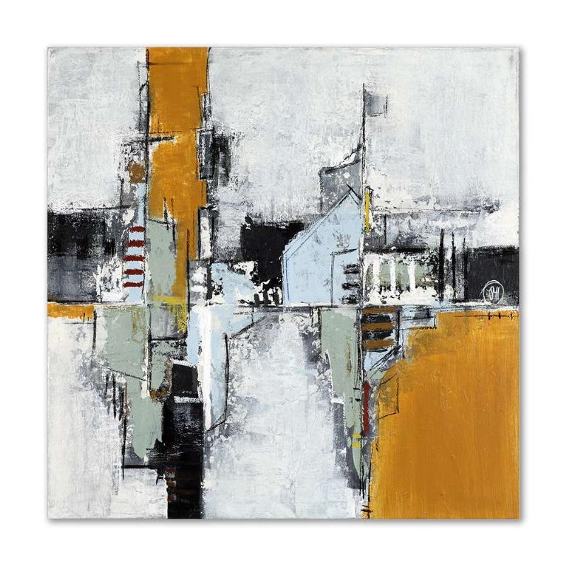Maleri - Efterårs Elementer II - 120x120 cm