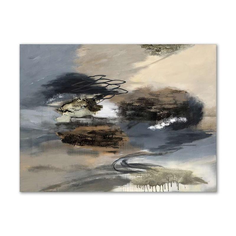 Maleri af Kirsten Bank Iversen - Mikonos 90x120 cm