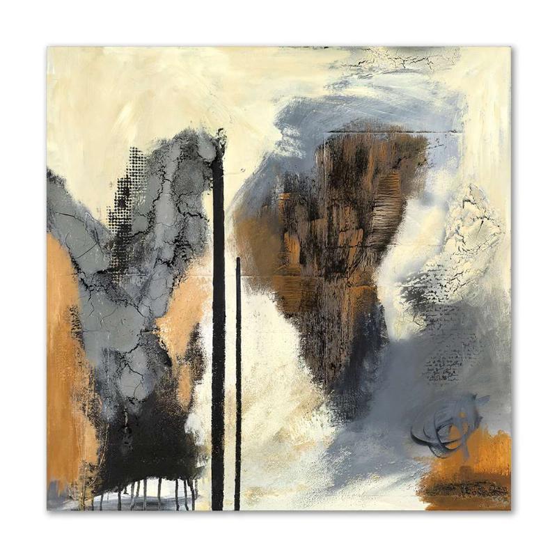 Maleri af Kirsten Bank Iversen - Sifnos 80x80 cm
