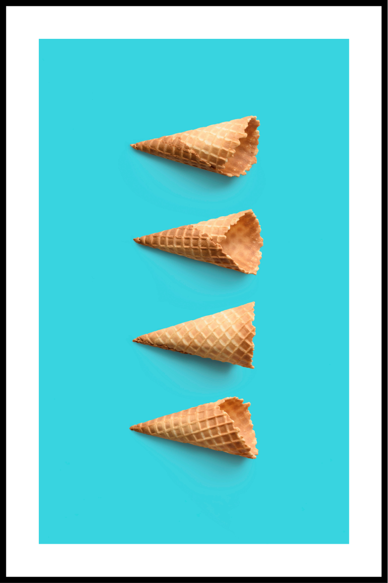 Turkis Vafler Plakat - 40x50 cm