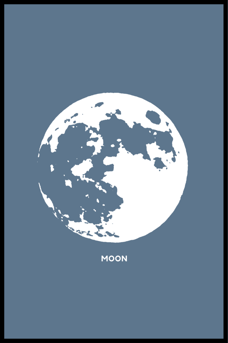 Måne Plakat - 30x40 cm