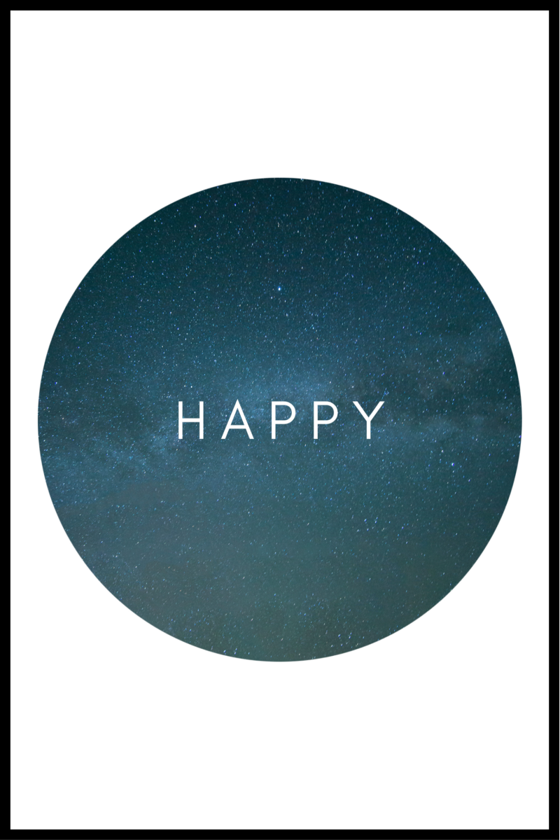 Glad plakat - 30x40 cm