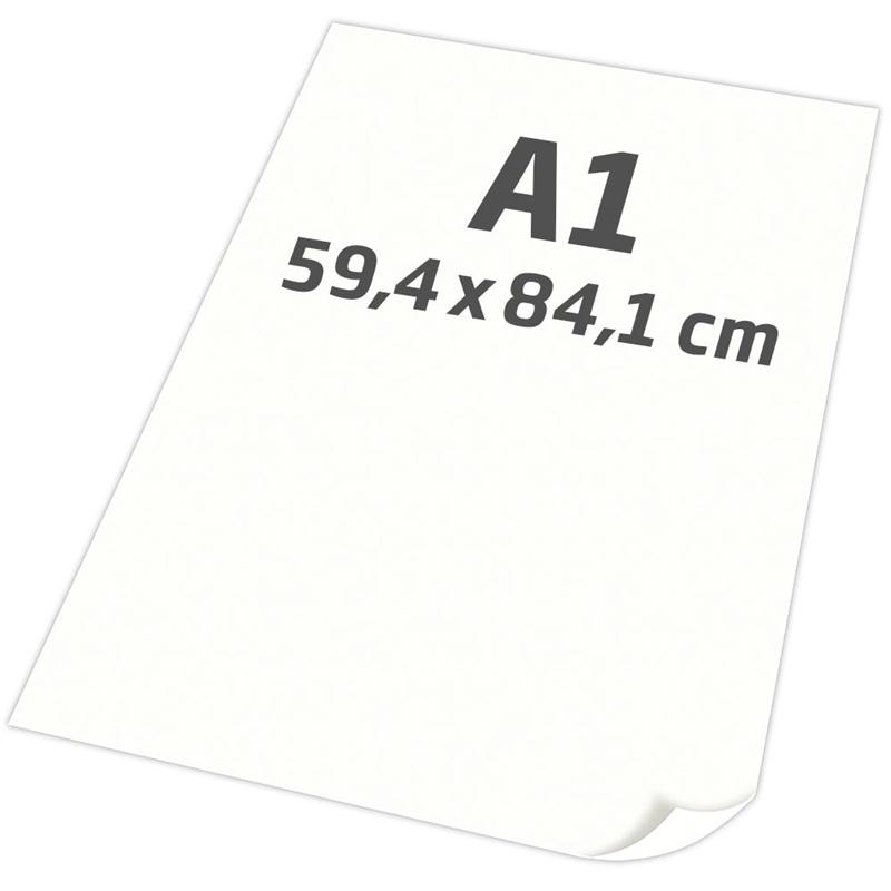 Hvidt A1 plakatpapir, 100 g