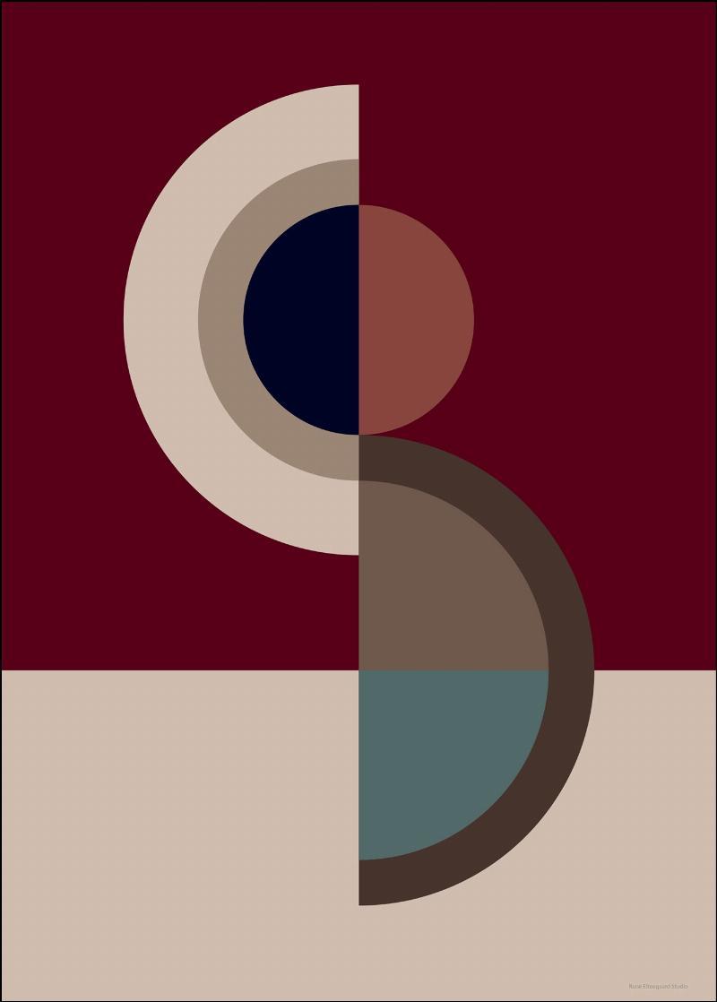 Figurform 10 Bordeaux Rød 5070