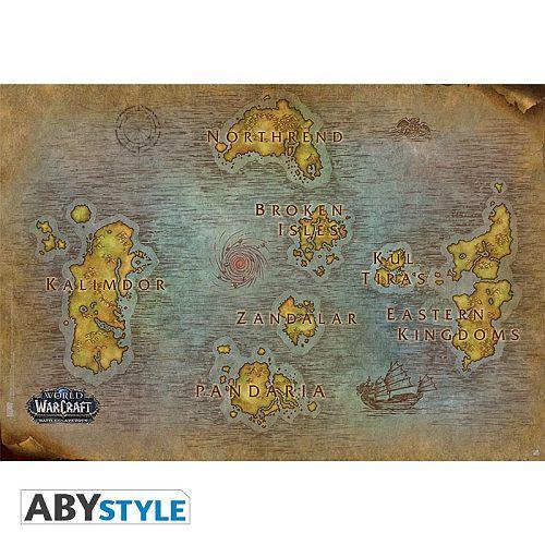 Verdenskrig: Azeroth Kort Plakat 91,5x61cm