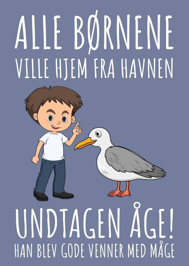 Alle Børnene – Måge Åge Plakat 21x30cm (A4)