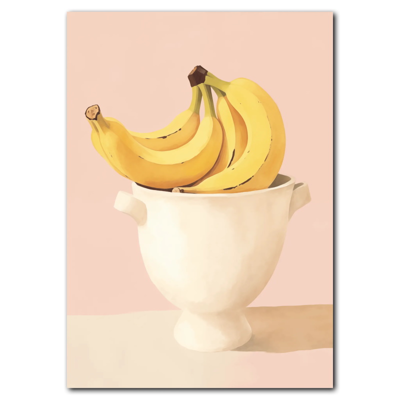 Banan Skål Plakat 21x30 cm (A4) - Uden ramme