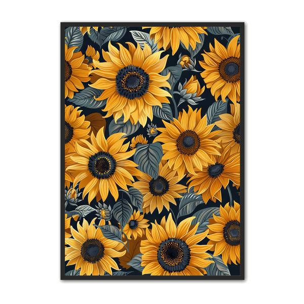 Solsikke Plakat 147 - Blomsterdesign