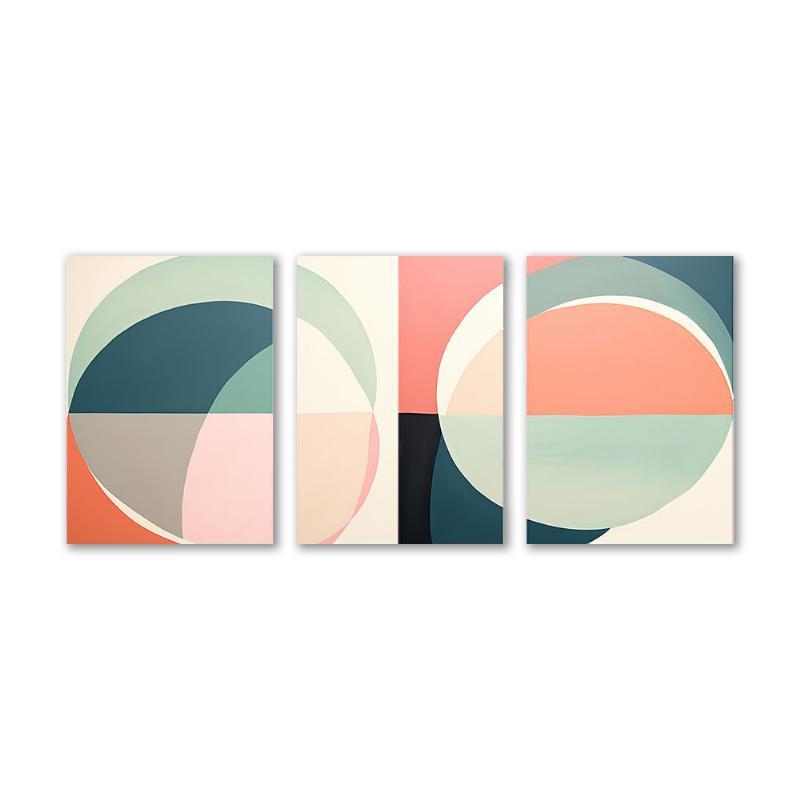 Cirkler 01 (3 stk) - 50x70 cm - Uden ramme