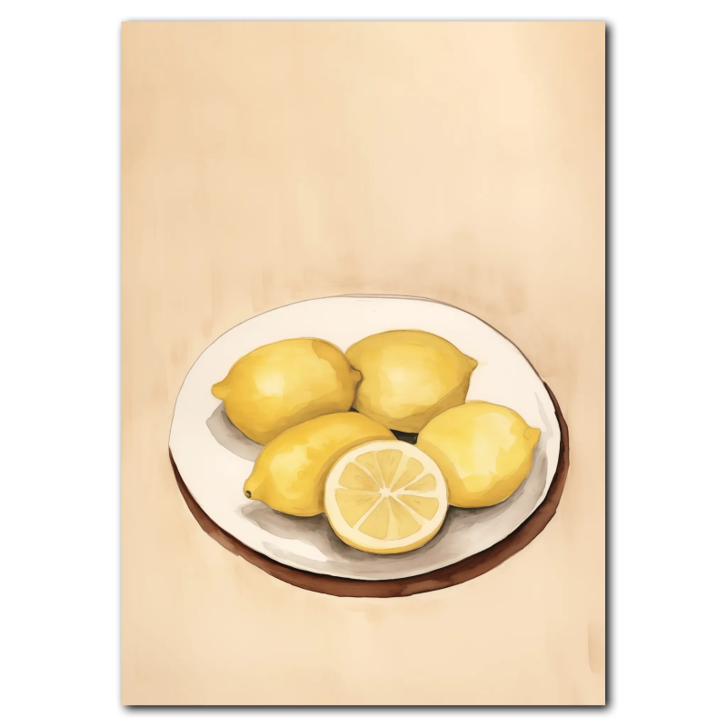 Citrusdrømme Plakat 21x30 cm (A4) uden ramme