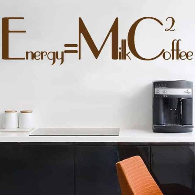 Energi = Mælkekaffe - Væggeliste