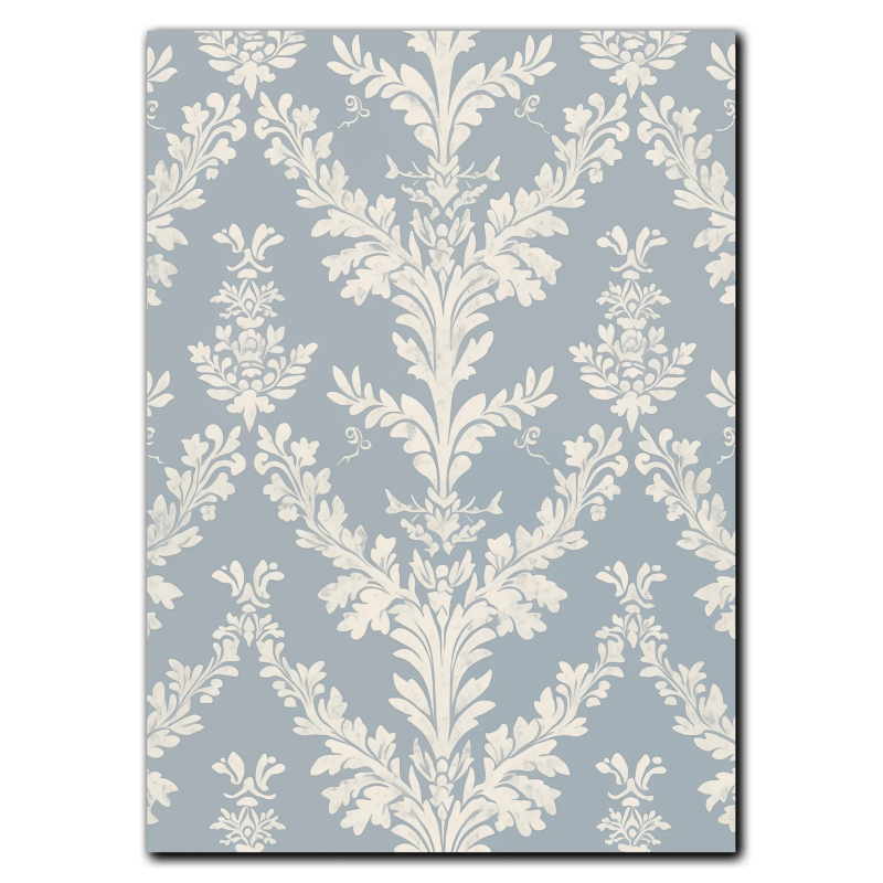 Blomster Tapet Plakat 21x30 cm (A4) Uden Ramme