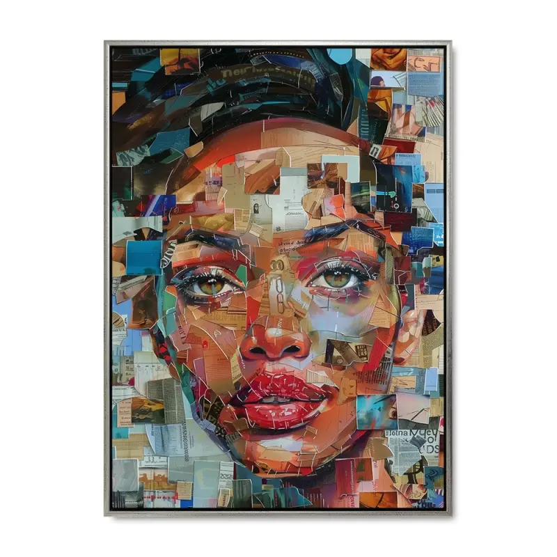 Kunstnerisk Udsigt - 60x80 cm - Sølvramme