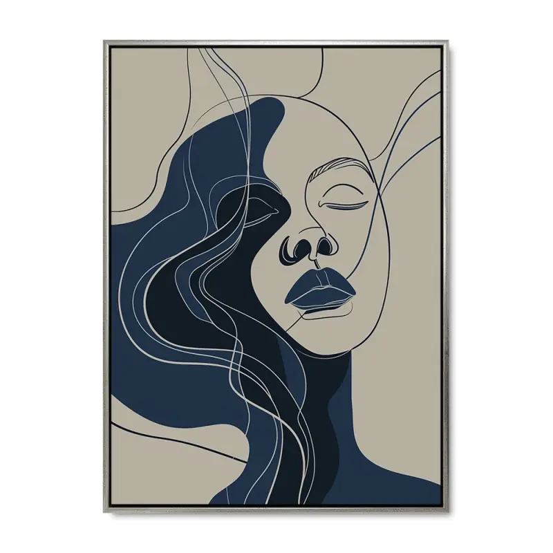 Azure profiler - 100x140 cm - Sølv ramme