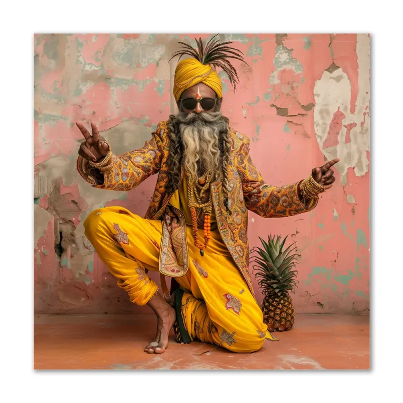 Chill og Fred - 120x120 cm. - Ingen