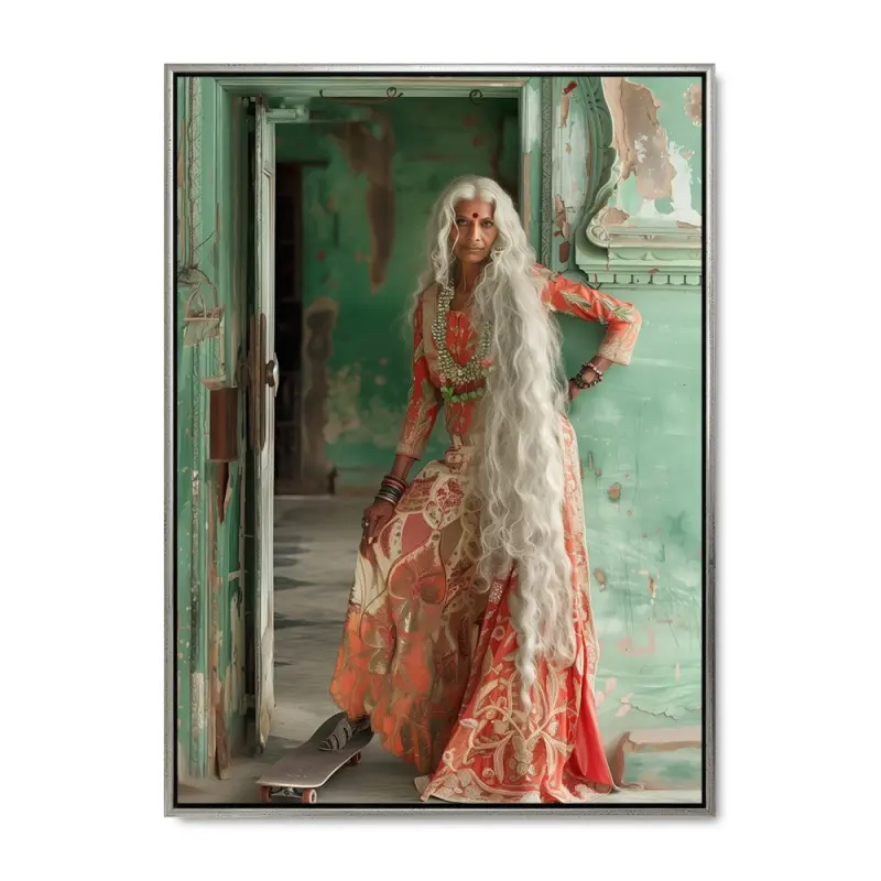 Dørkrog Diva – 70x100 cm – Sølvramme