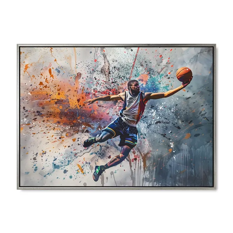 Dunk Coming Up – 70x100 cm – Sølvramme