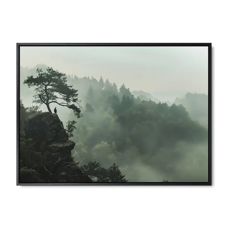 Uendelige Horisonter - 100x140 cm - Sort ramme
