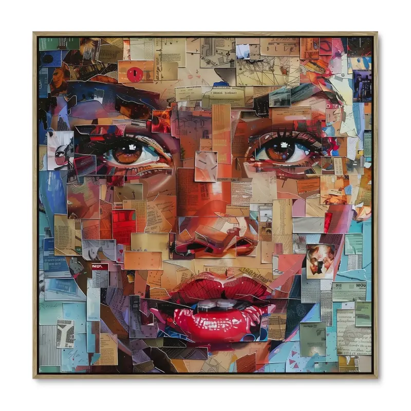 Papirøje - 80x80 cm - Ege ramme