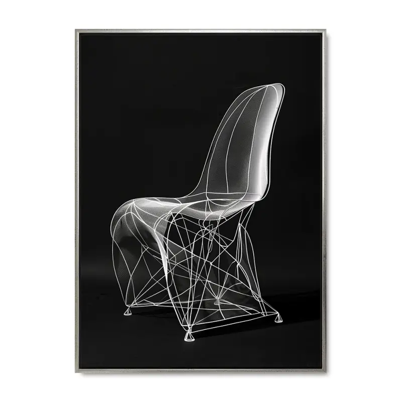 Elegant 4 - 100x140 cm - Sølvramme
