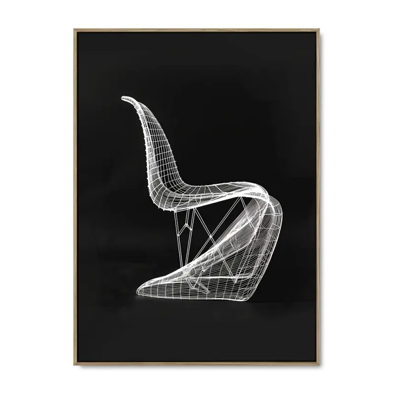 Elegant 5 - 100x140 cm - Ege træramme