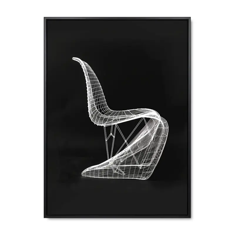 Elegant 5 – 60x80 cm – Sort ramme