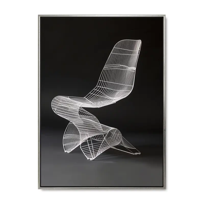 Elegant 6 – 100x140 cm – Sølvramme