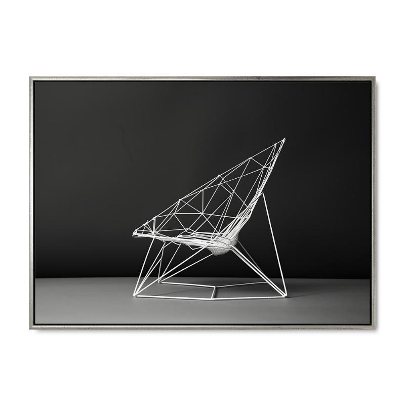 Elegant 7 – 60x80 cm – Sølv ramme