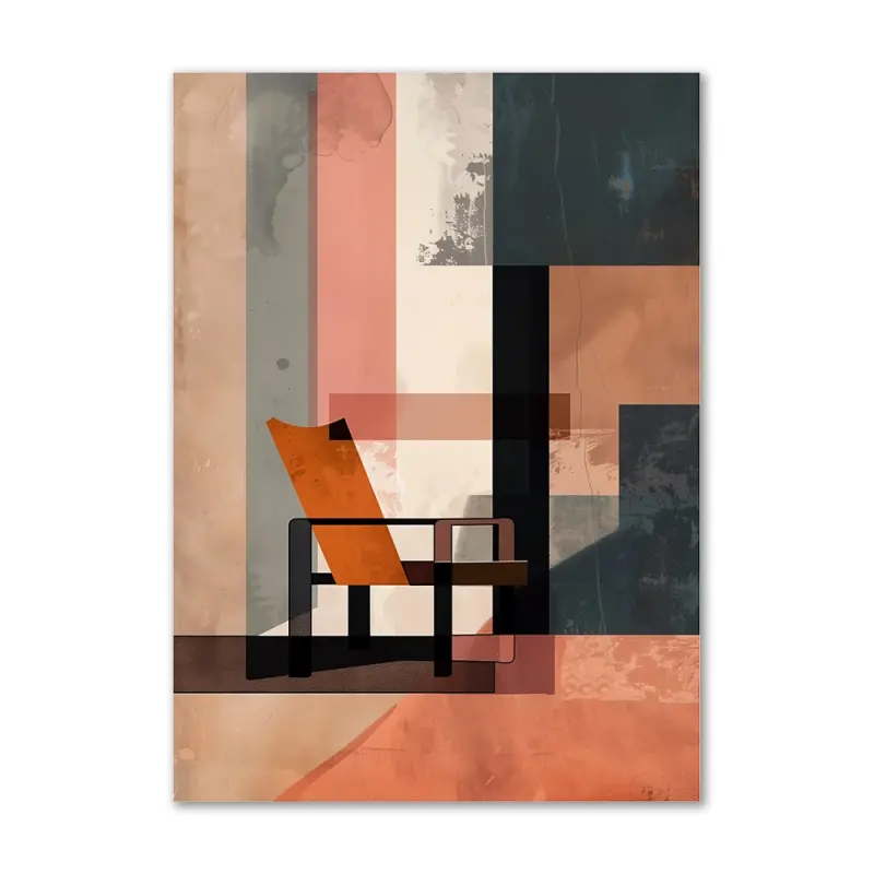 Grafisk Lounge – 90x120 cm. – Uden tryk