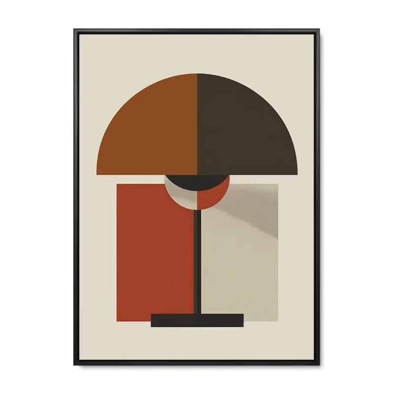 Moderne Glød – 70x100 cm – Sort ramme