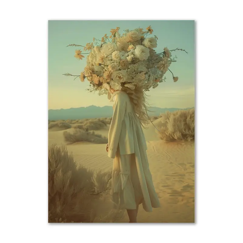 Blomsteroase – 90x120 cm. – Ingen