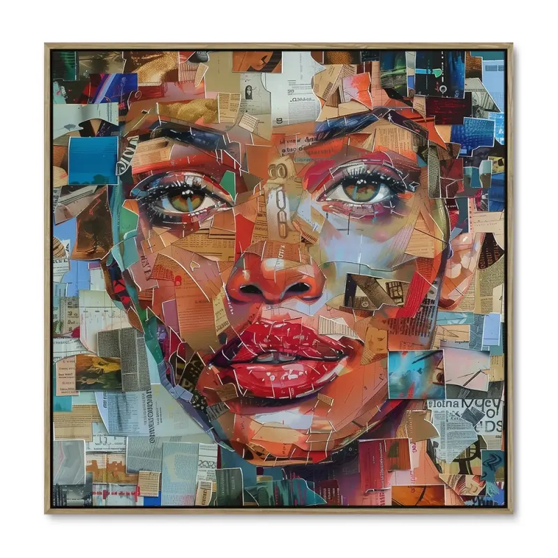Papirbaseret Vision - 60x60 cm - Ege ramme