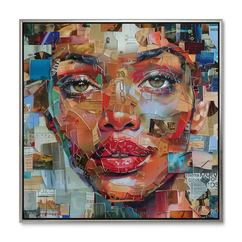 Papirbaseret Vision – 60x60 cm – Sølvramme