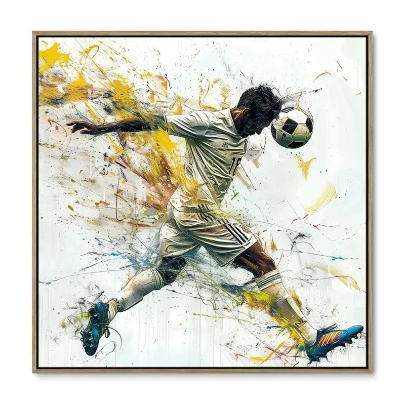 Stærk Header - 100x100 cm - Ege Ramme