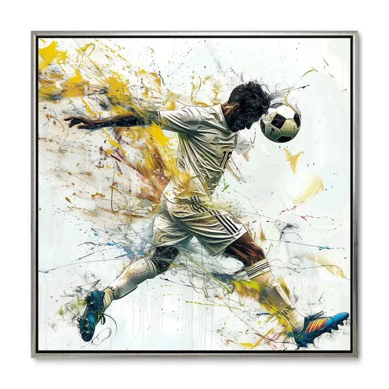 Kraftfuld Plakat - 100x100 cm - Sølvramme
