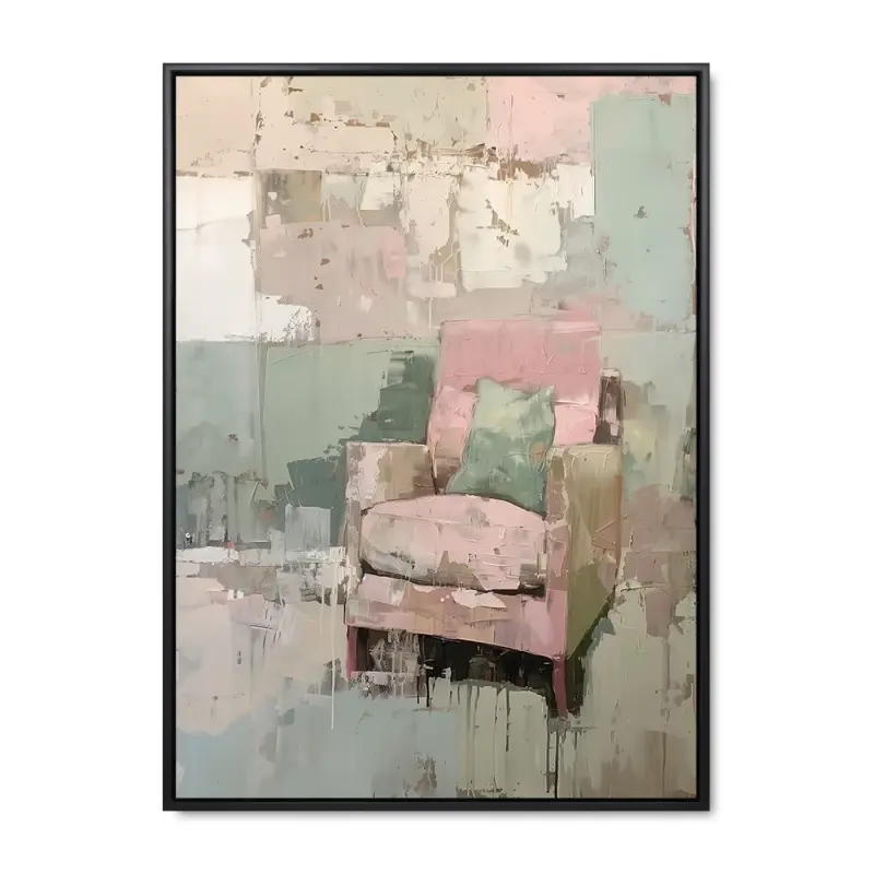 Rosy Sæde – 100x140 cm – Sort ramme