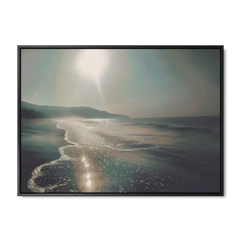 Uendelighedens Sand – 60x80 cm – Sort ramme