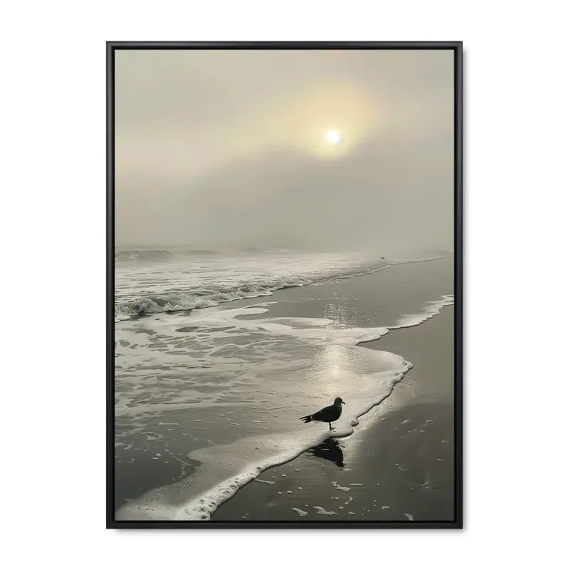 Kystnær Ro - 90x120 cm - Sort ramme