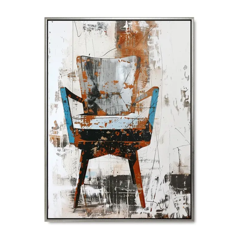 Sædebetræk - 100x140 cm - Sølvramme