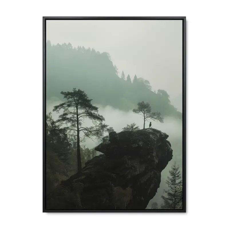 Stille Vidne - 90x120 cm - Sort indramning